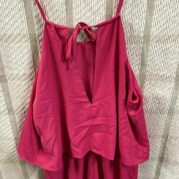 PrettyGarden Pink Jumpsuit NWT with Pockets Size Small - Picture 5 of 7
